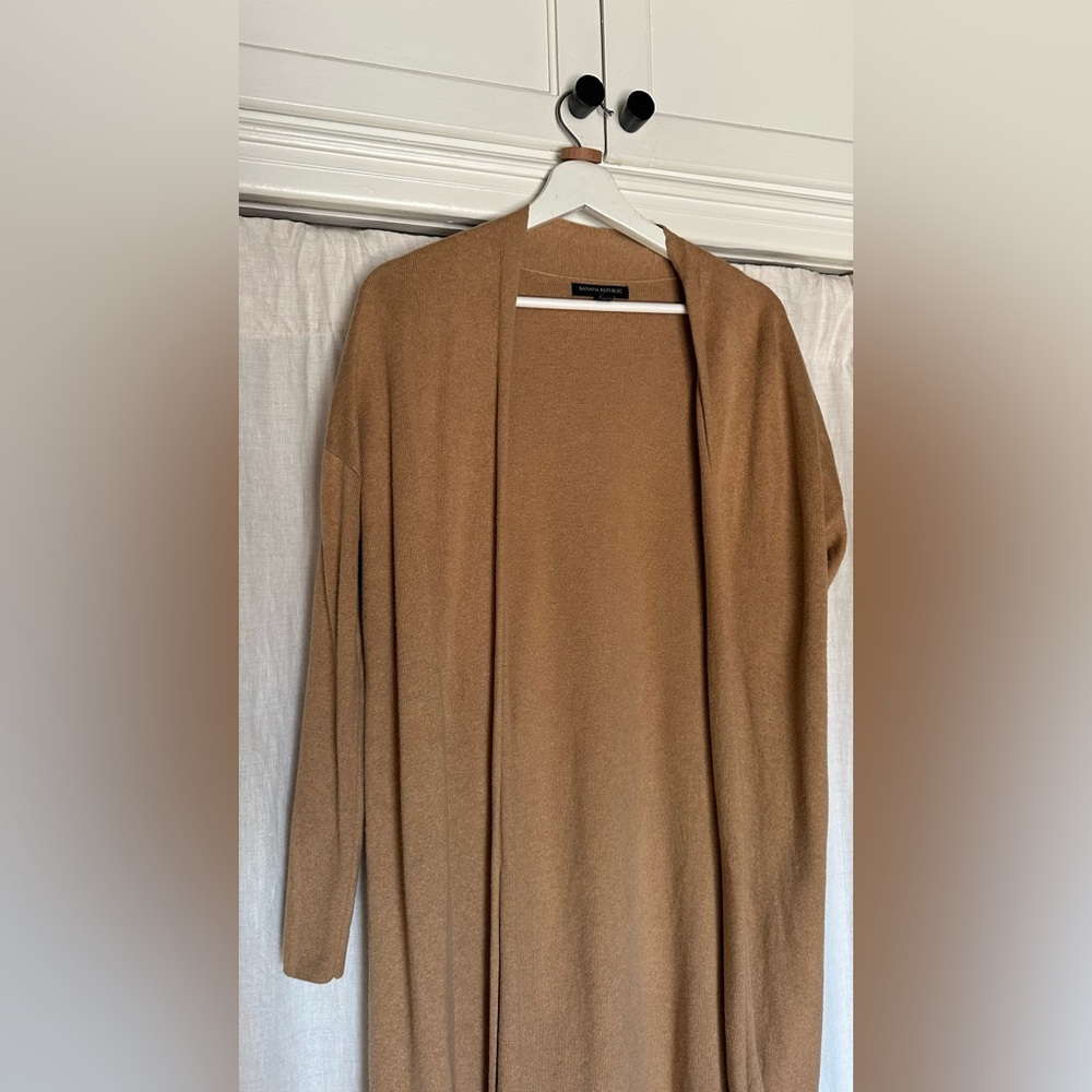 PETITE OPEN-FRONT DUSTER CARDIGAN - Picture 5 of 7